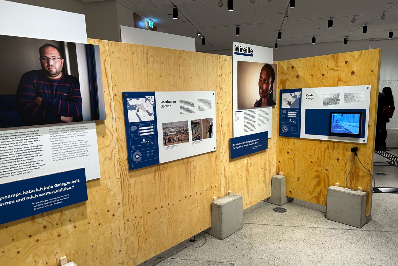 Ausstellung mit Reboard im Plattendirektdruck