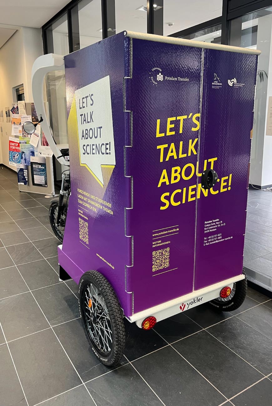 Beschriftung-Lastenrad Folierung Lastenrad