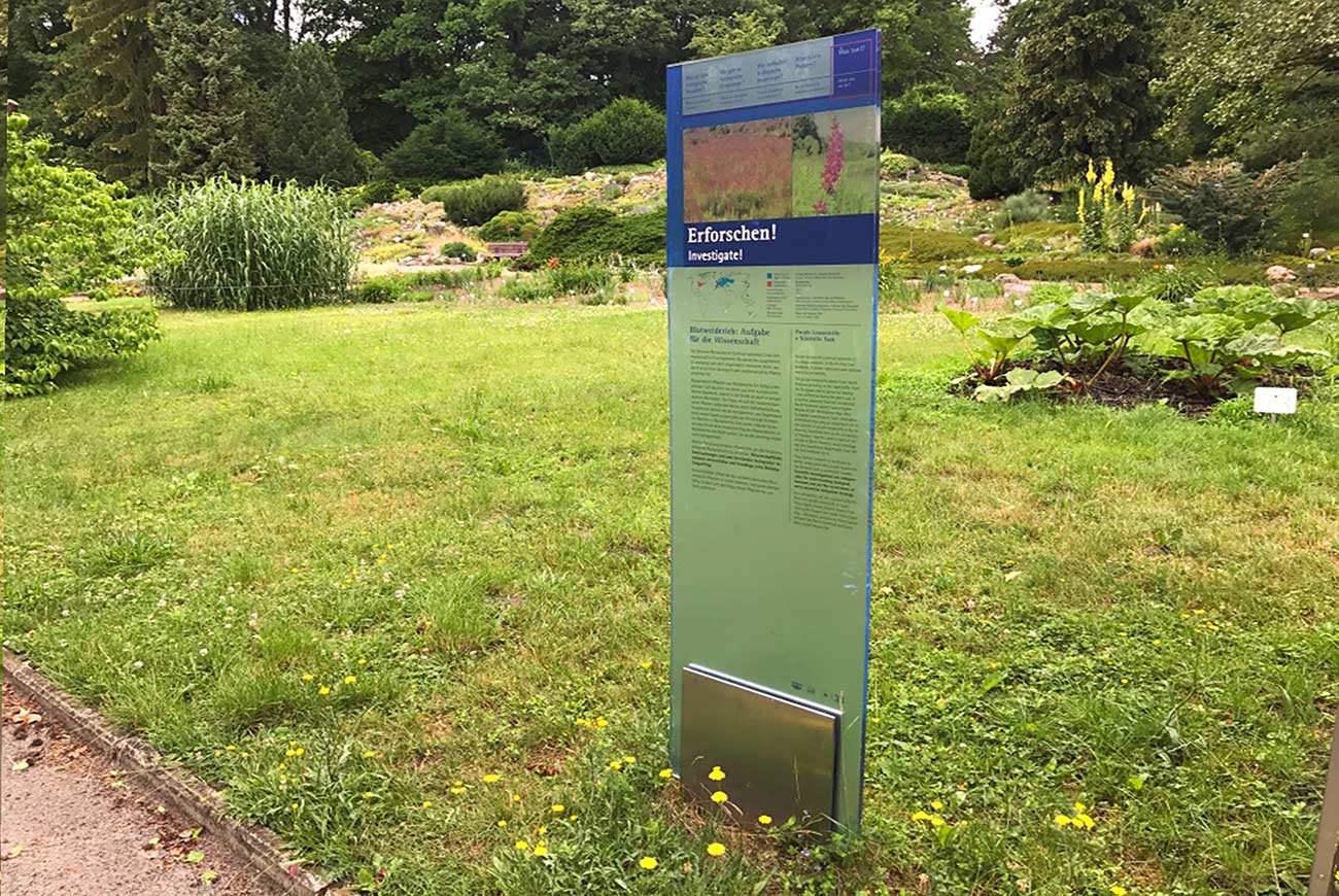 Milchglasfolien für Aufsteller aus Glas