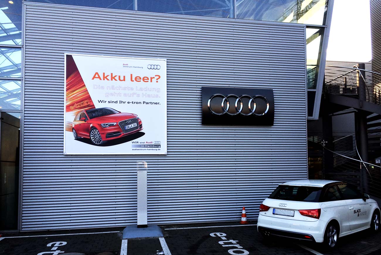 Textildruck für Werbeanlagen