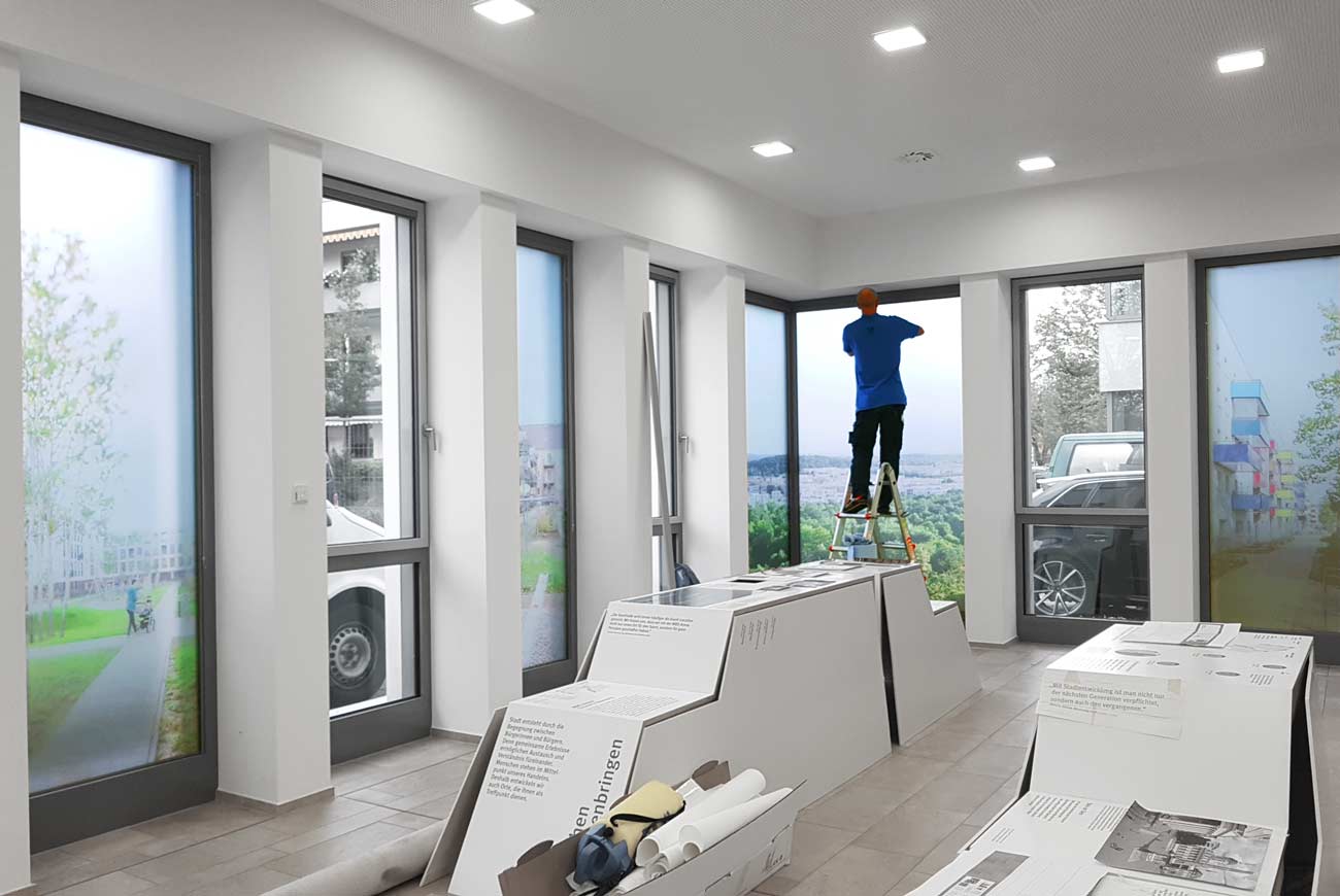 bedruckte Glasdekorfolie für Fenster